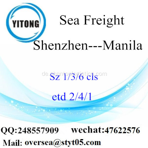 Shenzhen-Hafen LCL Konsolidierung nach Manila